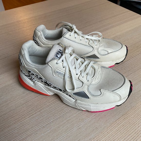 adidas | Shoes | Adidas Falcon Leopard Womens Sneakers Size 8 | Poshmark
